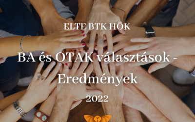 ELTE BTK HÖK BA és OTAK választási eredmények – 2022