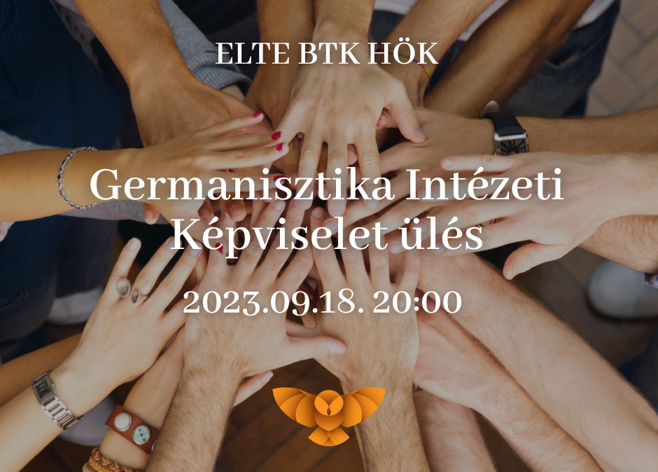 Germanisztika Intézeti Képviselet ülés 2023.09.18. 20:00