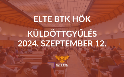 ELTE BTK Küldöttgyűlés 2024. 09. 12. 18:00