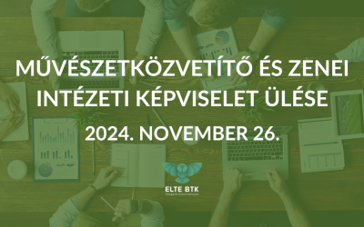 Művészetközvetítő és Zenei Intézeti Képviselet ülése