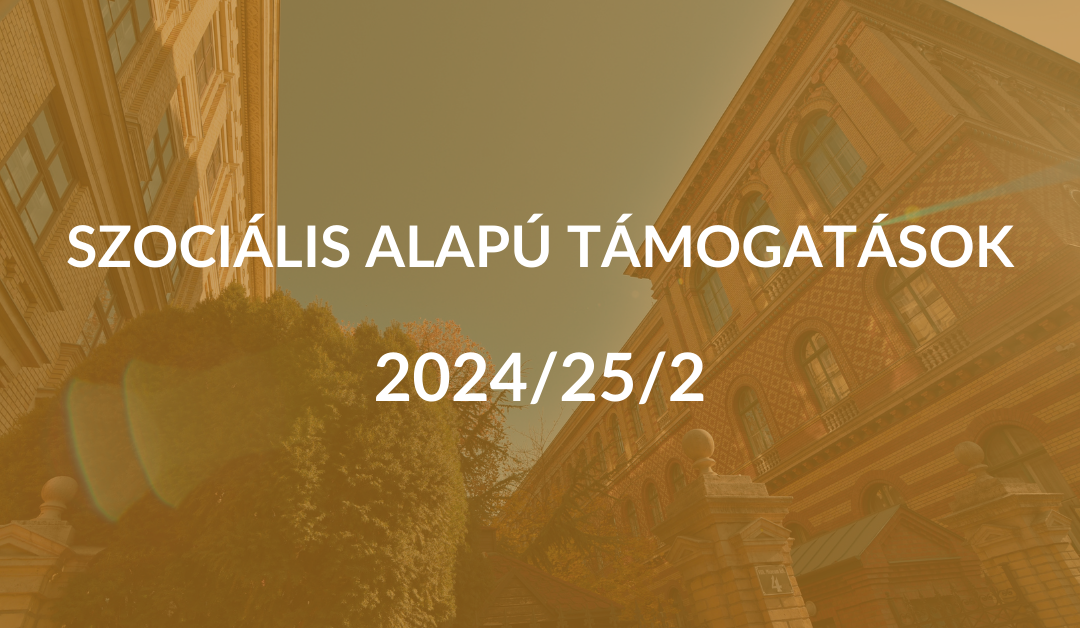 SZOCIÁLIS ALAPÚ TÁMOGATÁSOK 2024/25/2