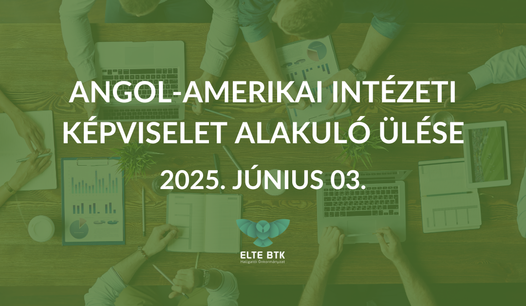 Angol-Amerikai Intézeti Képviselet alakuló ülése