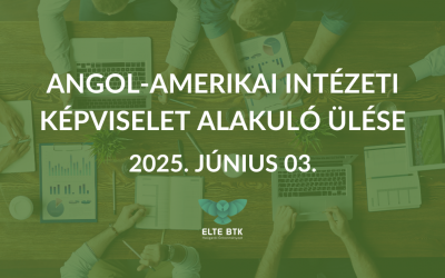 Angol-Amerikai Intézeti Képviselet alakuló ülése