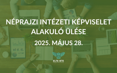 Néprajzi Intézeti Képviselet alakuló ülése