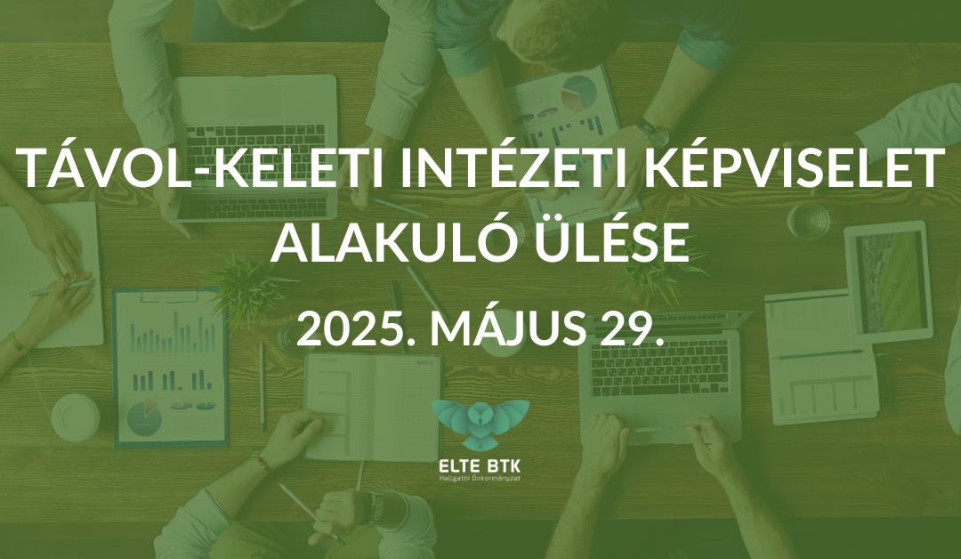 Távol-keleti Intézeti Képviselet alakuló ülése