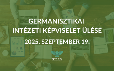 Germanisztikai Intézeti Képviselet ülése