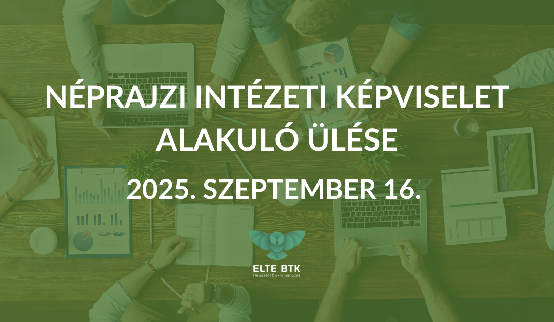 Néprajzi Intézeti Képviselet alakuló ülése
