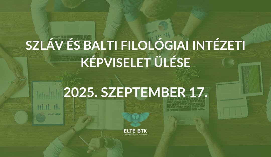 Szláv és Balti Filológiai Intézeti Képviselet ülése