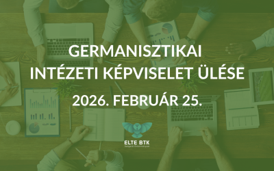 Germanisztikai Intézeti Képviselet ülése