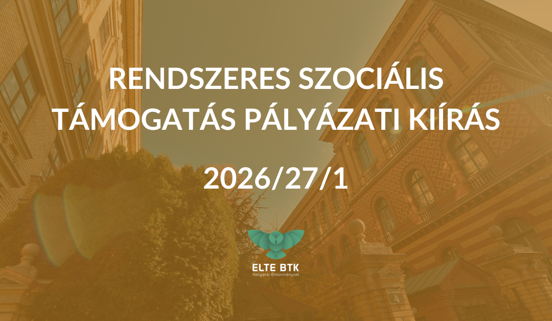 Rendszeres szociális támogatás pályázati kiírás 2026/27/1